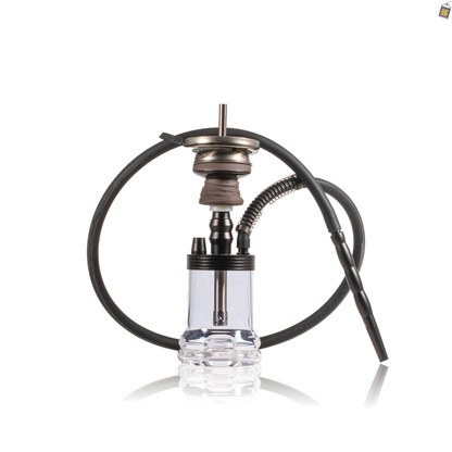 Dilaw Shot Hookah with Bag - Black (Small LED)