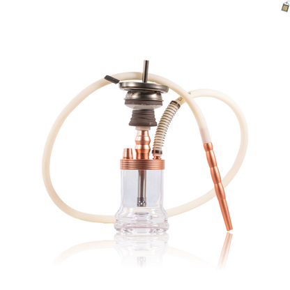 Dilaw Shot Hookah with Bag - Rose Gold (Small LED)