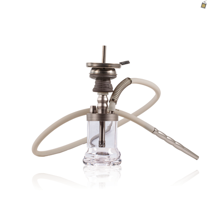 Dilaw Shot Hookah with Bag - Silver (Small LED)