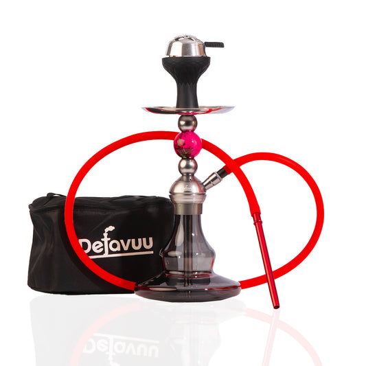 Dolphin Hookah with Bag - Red