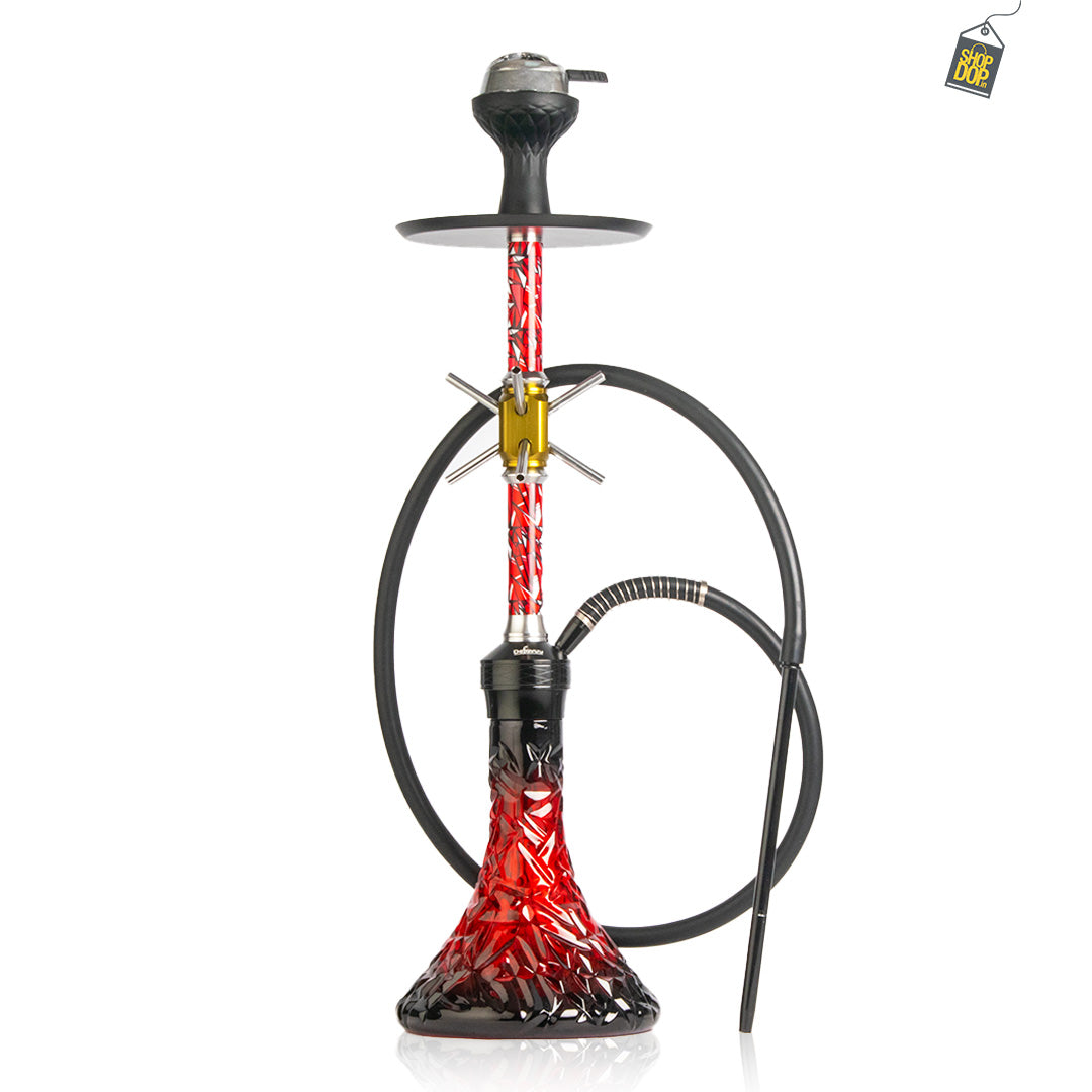 Domino X-Function Hookah - Red