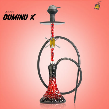 Domino X-Function Hookah - Red