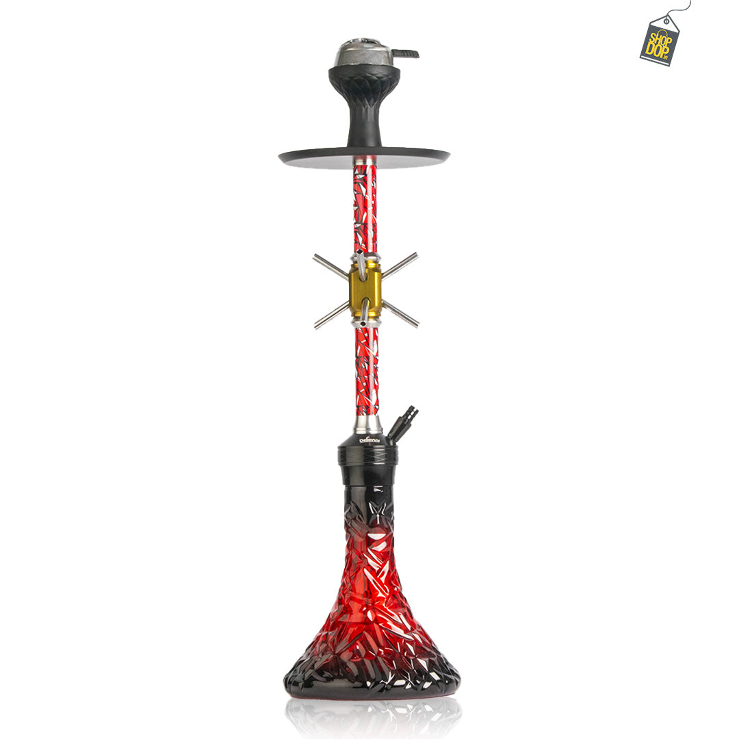 Domino X-Function Hookah - Red