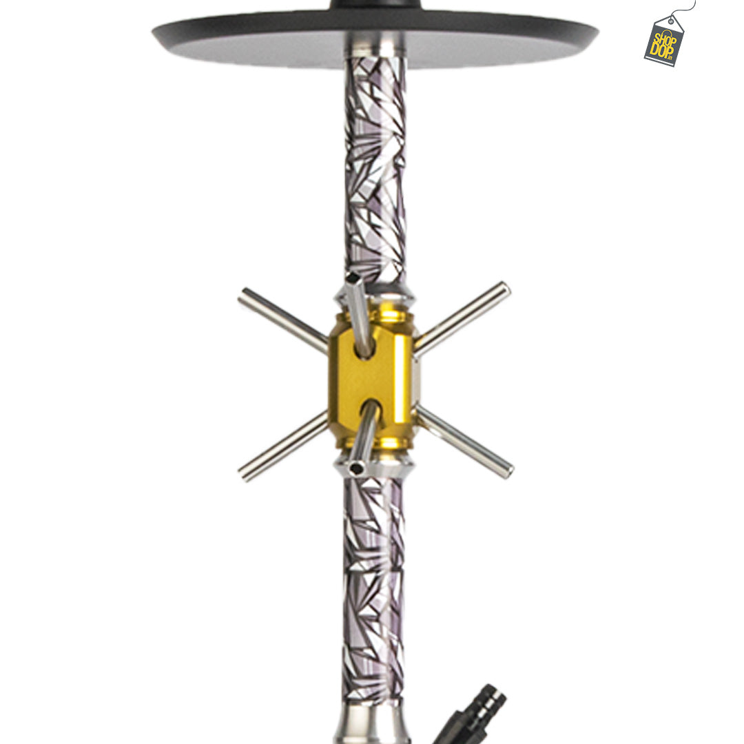 Domino X-Function Hookah - Silver