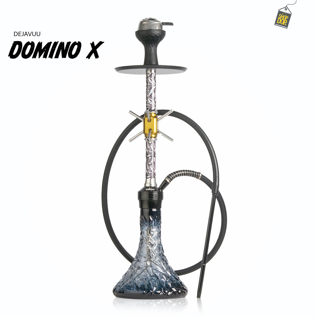 Domino X-Function Hookah - Silver