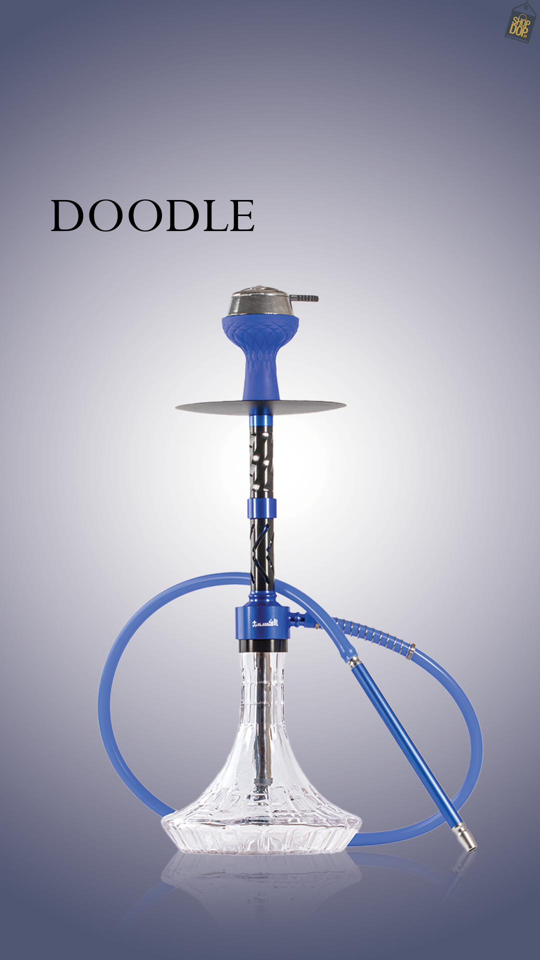 Doodle Hookah - Blue