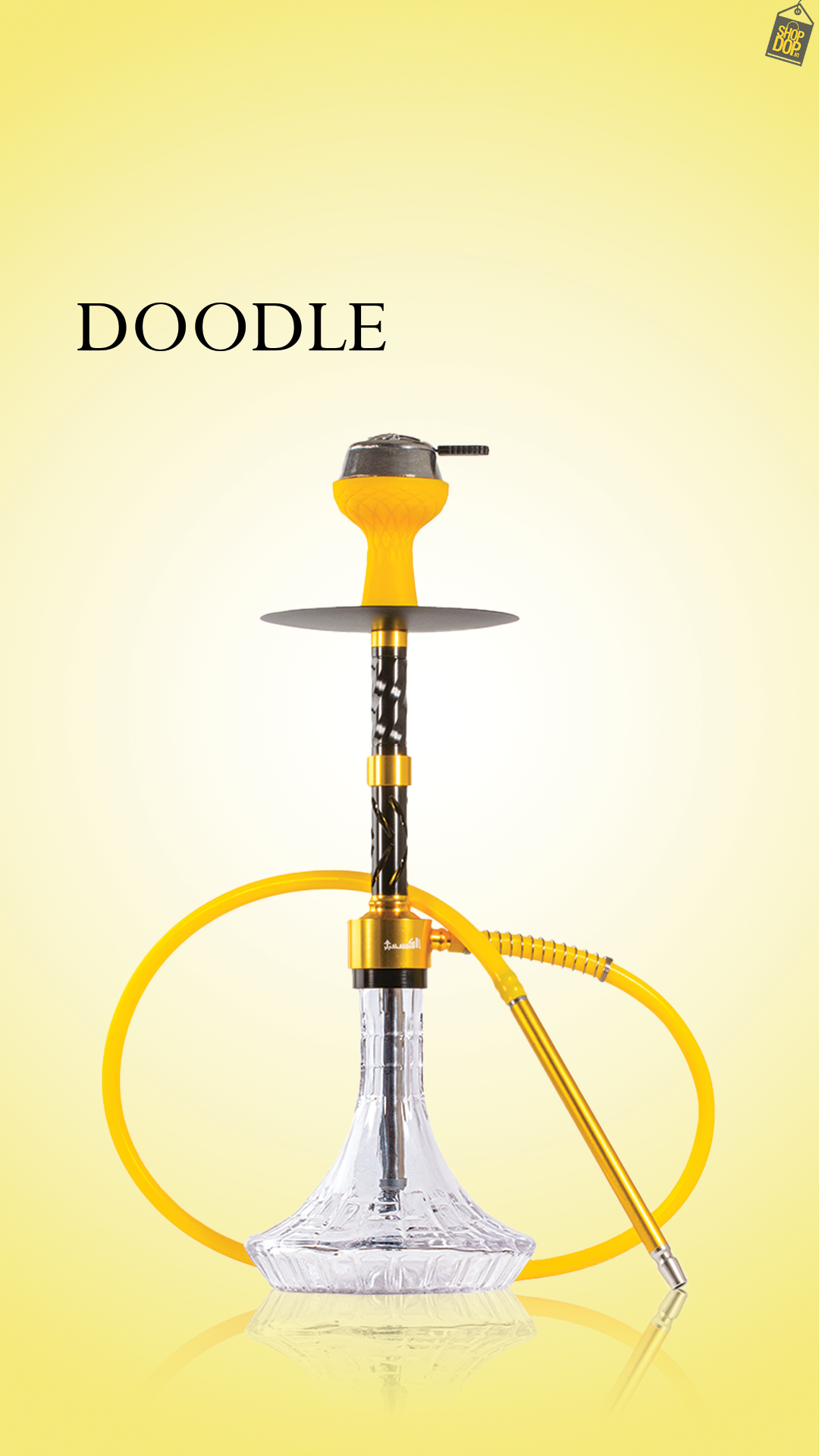 Doodle Hookah - Gold