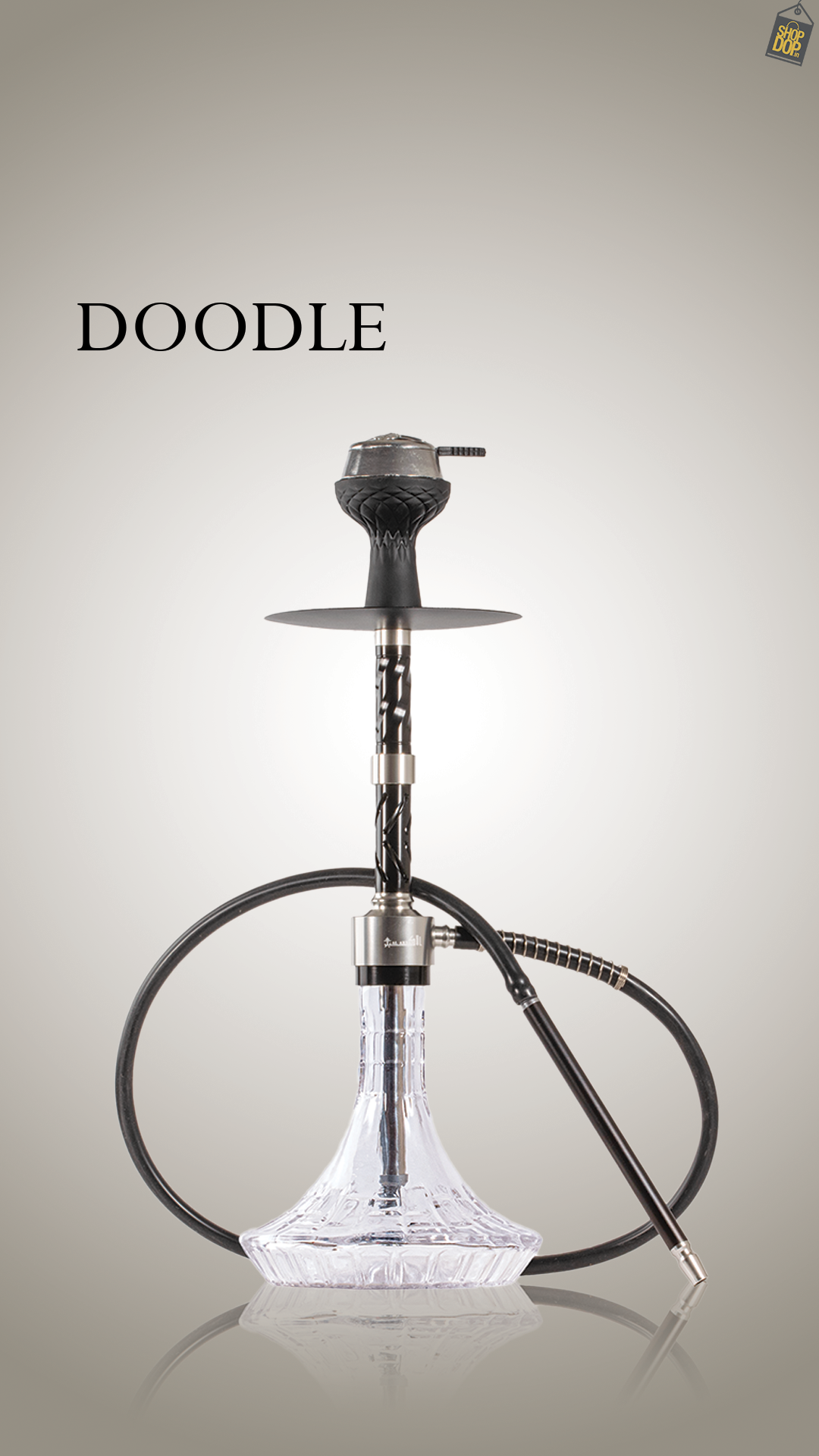 Doodle Hookah - Silver