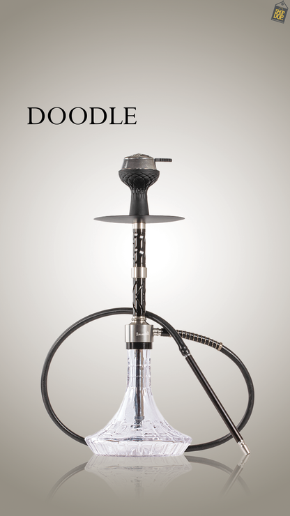 Doodle Hookah - Silver
