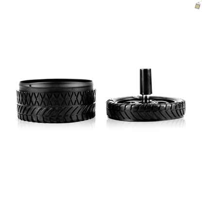 Double Tyre Ashtray - Black