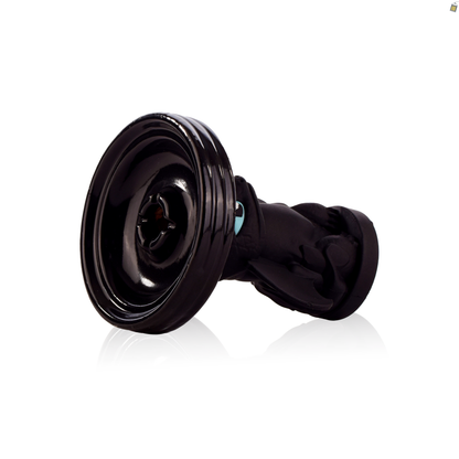 Dragon Ceramic Hookah Bowl - Black