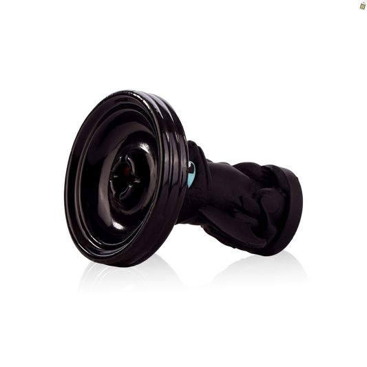 Dragon Ceramic Hookah Bowl - Black
