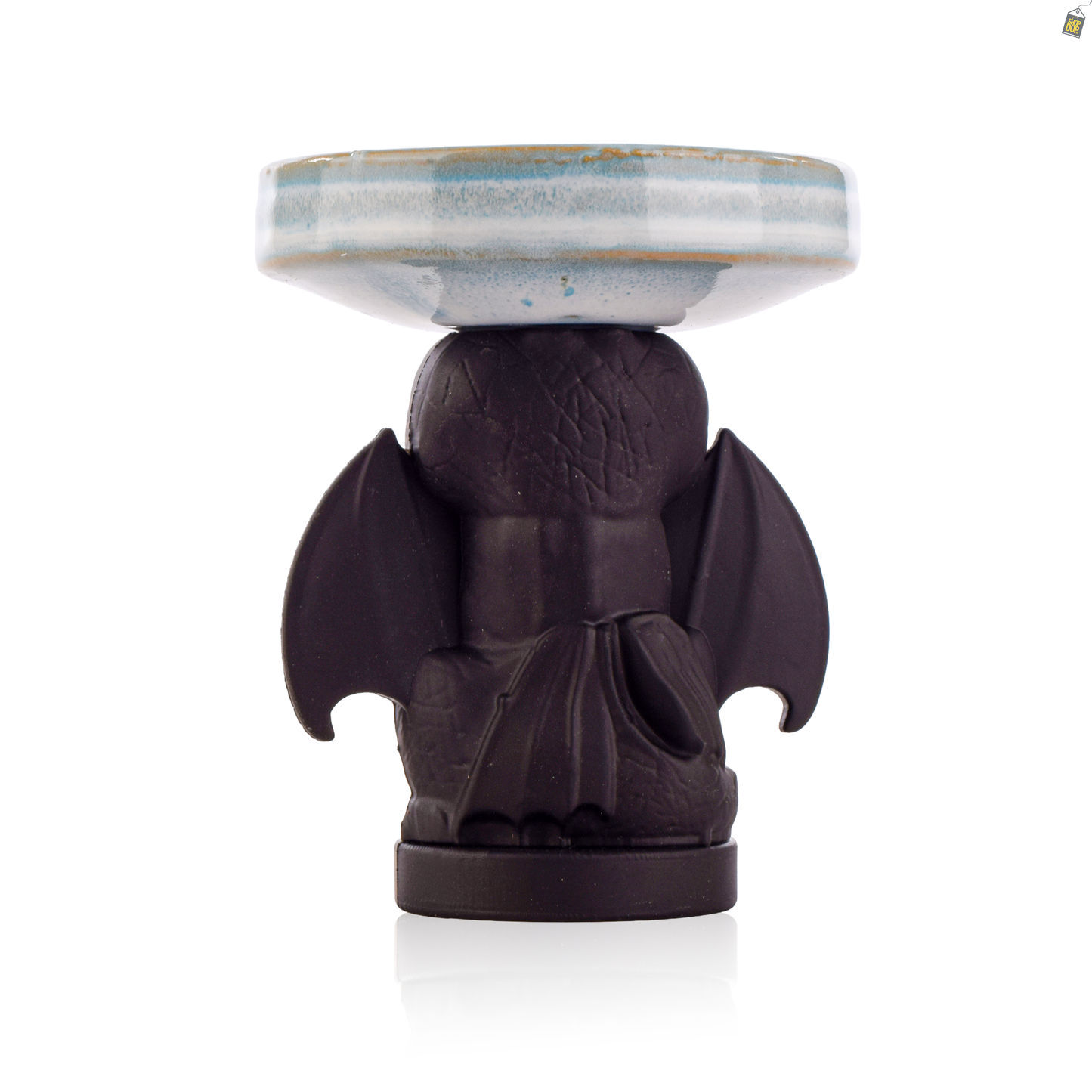 Dragon Ceramic Hookah Bowl - Sky Blue