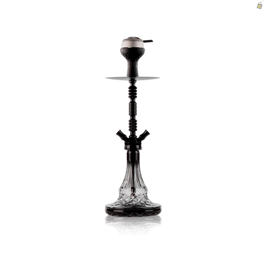 Duo Trister Dual Pipe Hookah - Black
