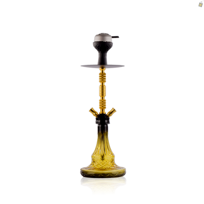 Duo Trister Dual Pipe Hookah - Gold