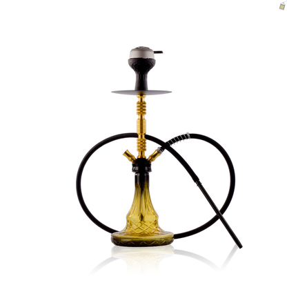 Duo Trister Dual Pipe Hookah - Gold