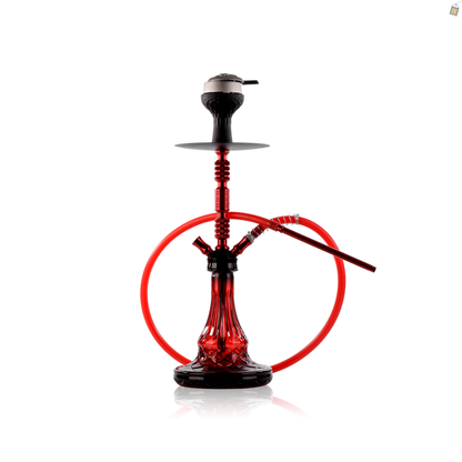 Duo Trister Dual Pipe Hookah - Red