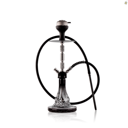 Duo Trister Dual Pipe Hookah - Silver