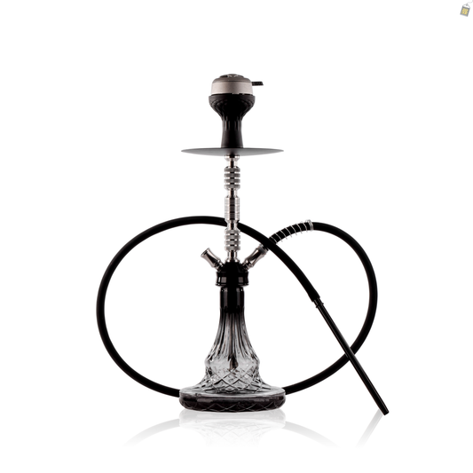 Duo Trister Dual Pipe Hookah - Silver