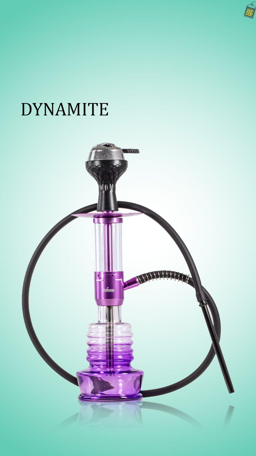 Dynamite Hookah with Bag - Purple
