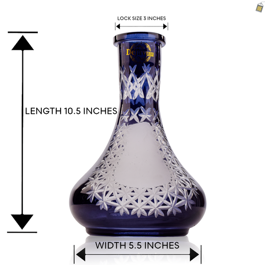 Egyptian Hookah Glass Replacement Base - Black (Rubber)