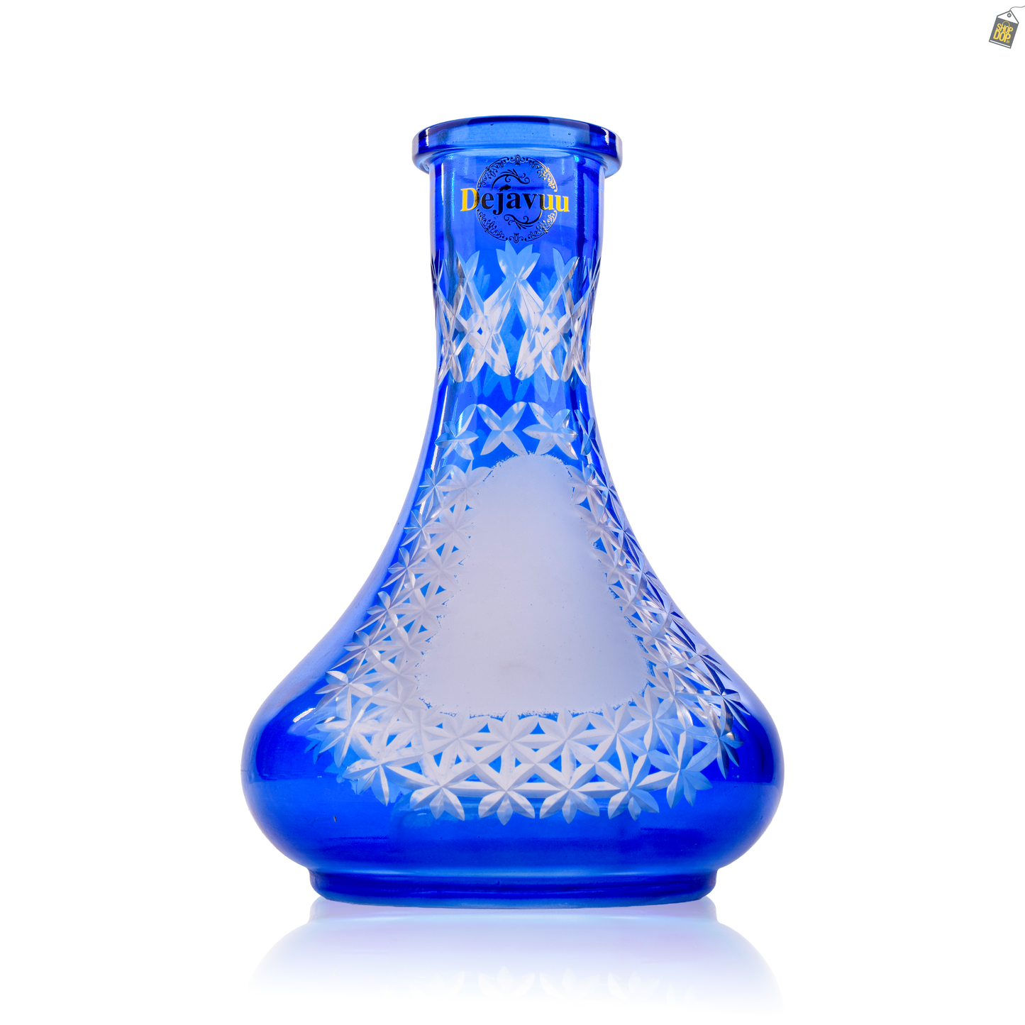 Egyptian Hookah Glass Replacement Base - Blue (Rubber)