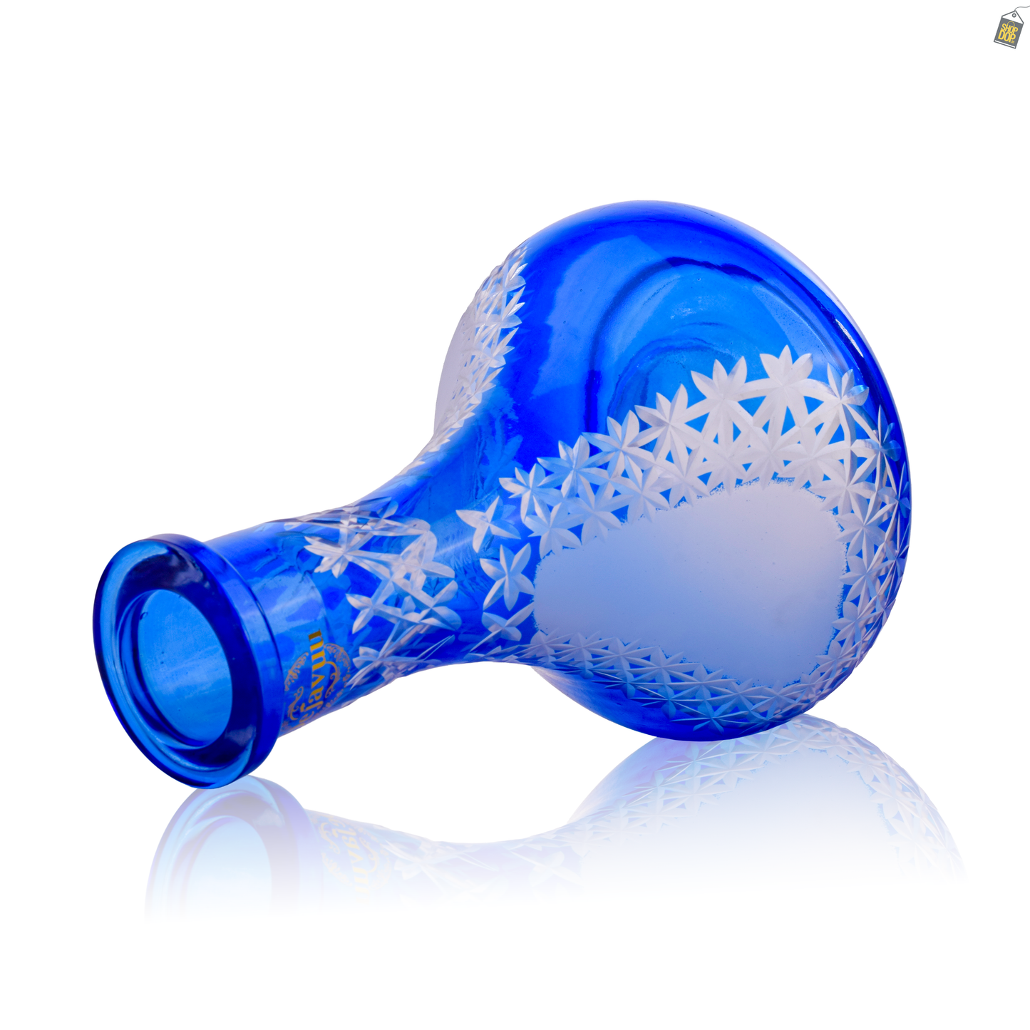 Egyptian Hookah Glass Replacement Base - Blue (Rubber)