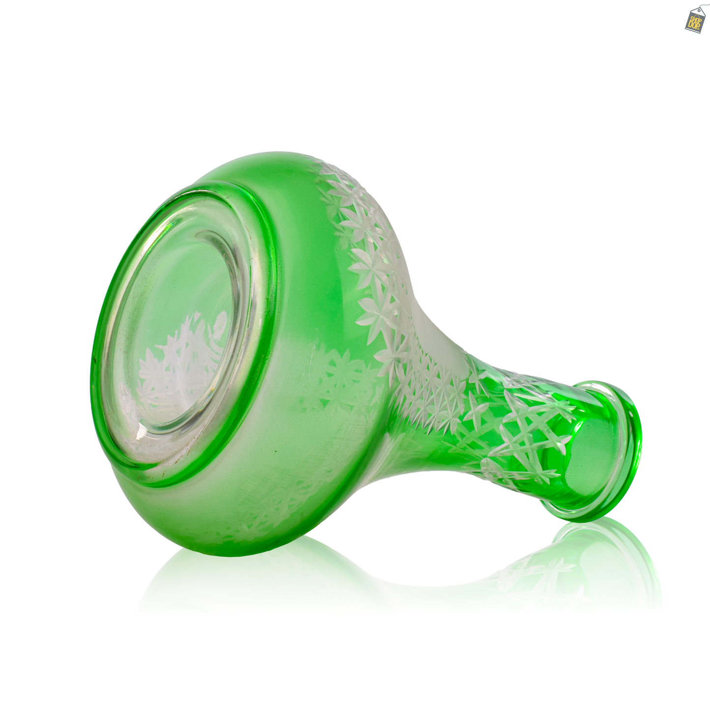 Egyptian Hookah Glass Replacement Base - Green (Rubber)