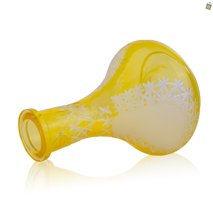 Egyptian Hookah Glass Replacement Base - Yellow (Rubber)