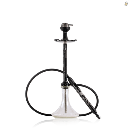 El Bomber Jack Hookah - Black Stem / Radium Base