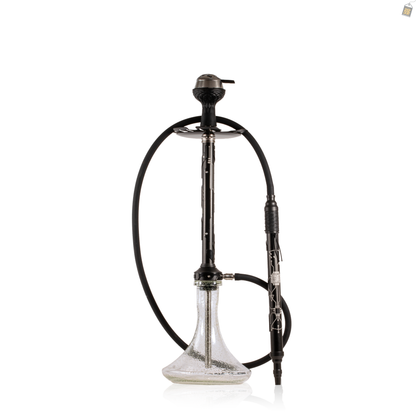 El Bomber Jack Hookah - Black Stem / Radium Base