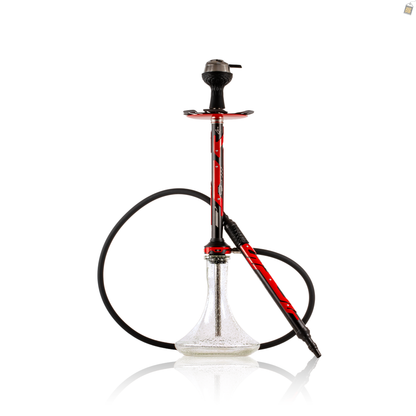 El Bomber Jack Hookah - Red Stem / Radium Base