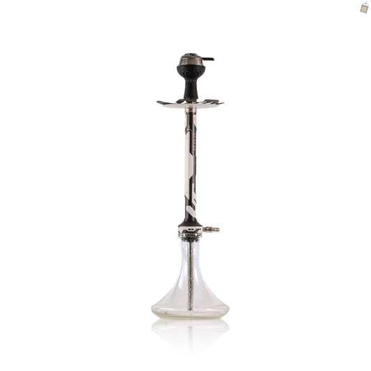 El Bomber Jack Hookah - White Stem / Radium Base