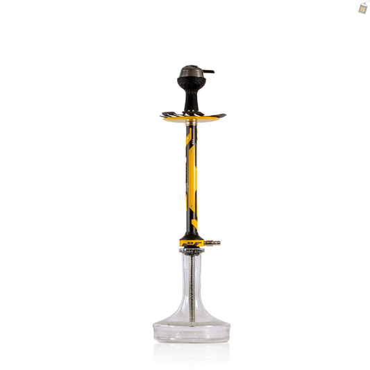 El Bomber Jack Hookah - Yellow Stem / Radium Base