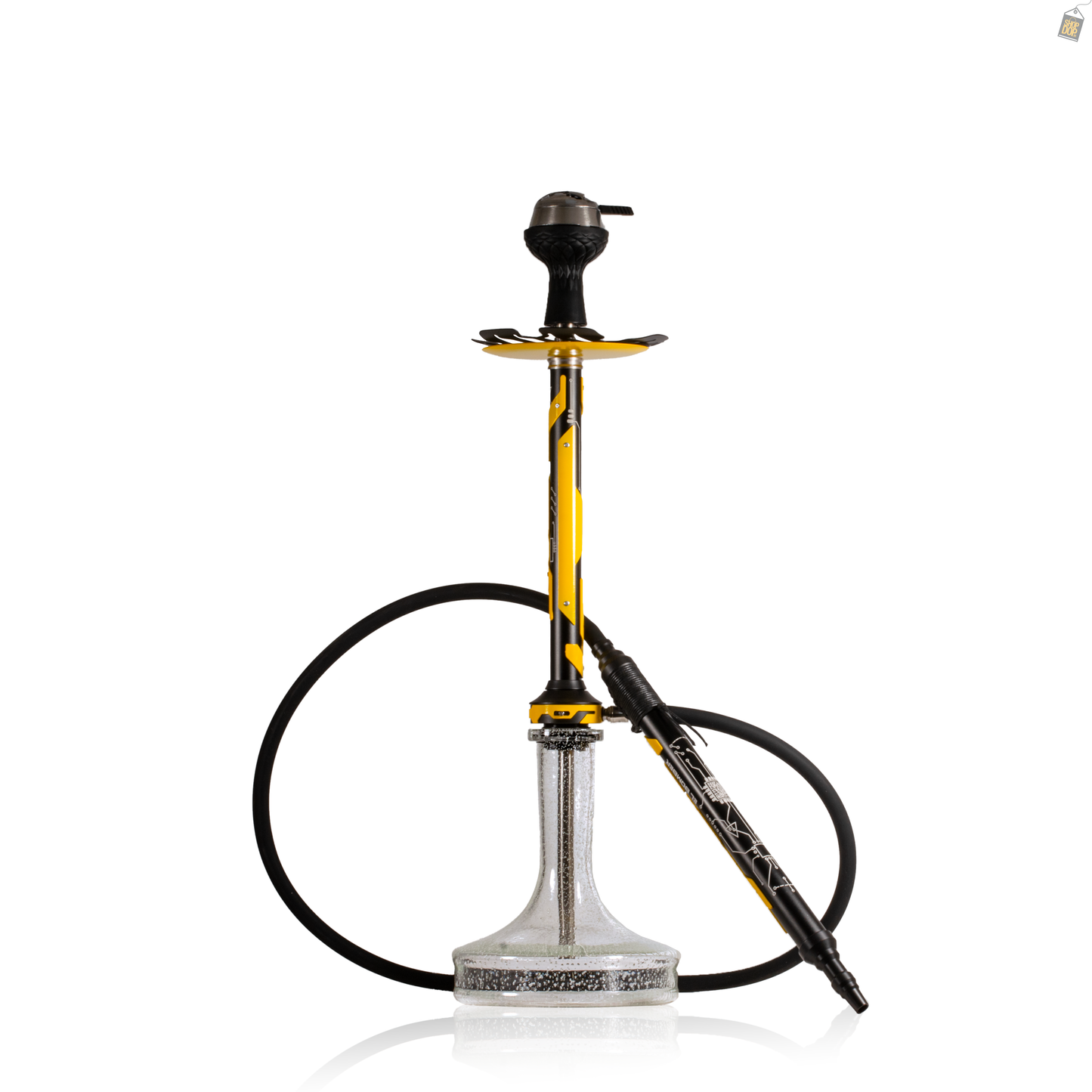 El Bomber Jack Hookah - Yellow Stem / Radium Base