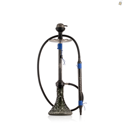 El Bomber Titan Hookah - Blue Stem / Black Base