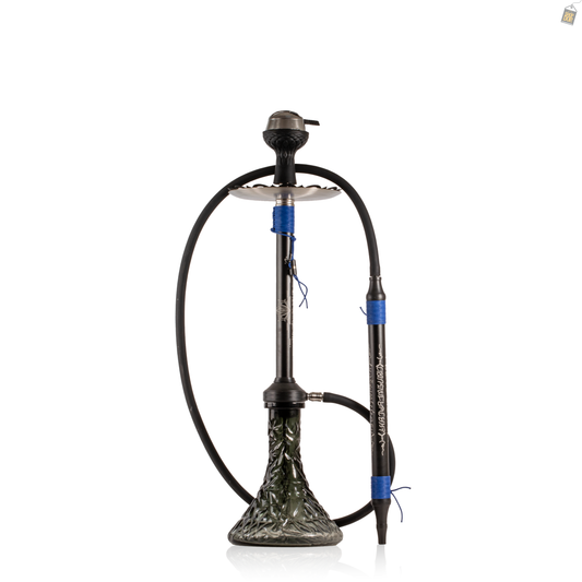 El Bomber Titan Hookah - Blue Stem / Black Base