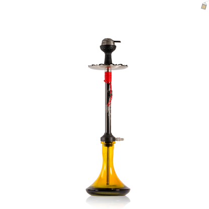 El Bomber Titan Hookah - Red Stem / Yellow Base