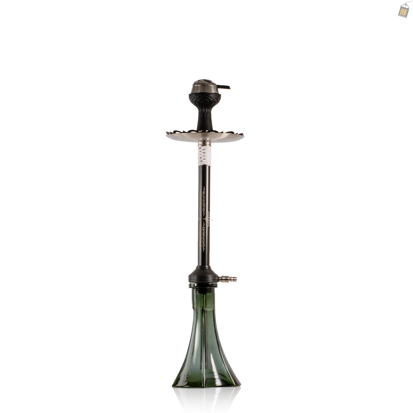 El Bomber Titan Hookah - White Stem / Arc Base