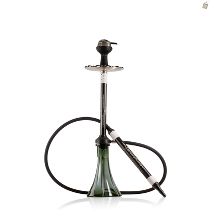 El Bomber Titan Hookah - White Stem / Arc Base