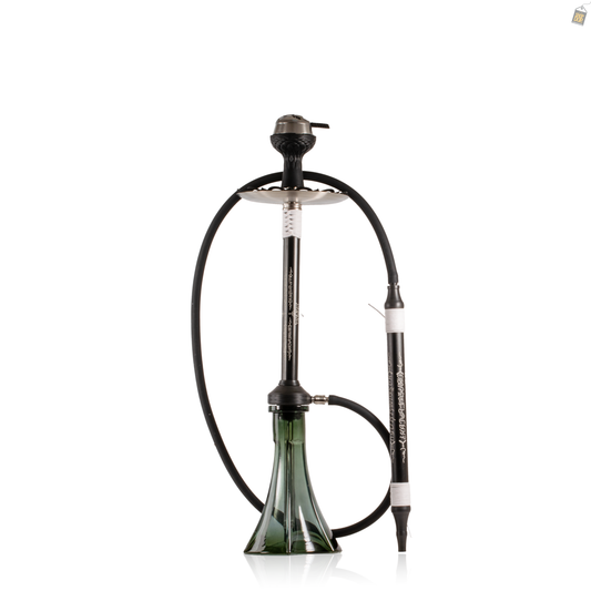 El Bomber Titan Hookah - White Stem / Arc Base