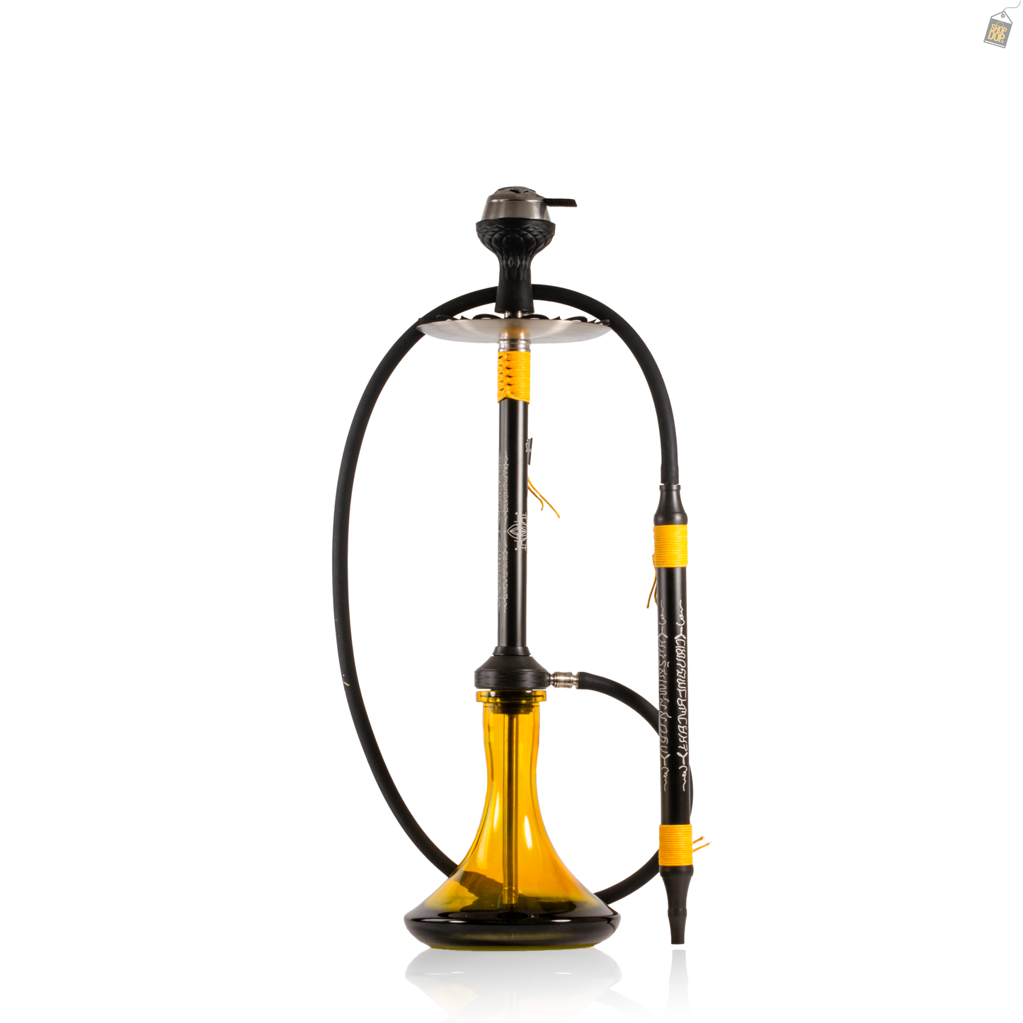 El Bomber Titan Hookah - Yellow Stem / Yellow Base