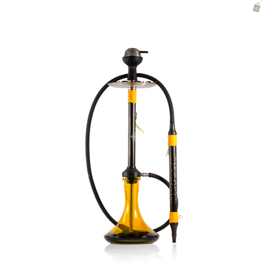 El Bomber Titan Hookah - Yellow Stem / Yellow Base