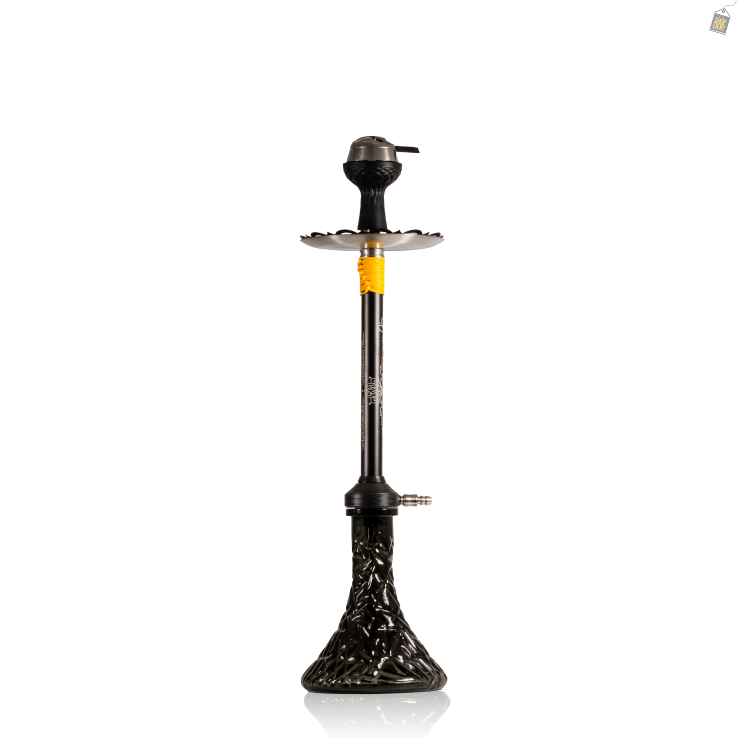El Bomber Titan Hookah - Yellow Stem / Black Base