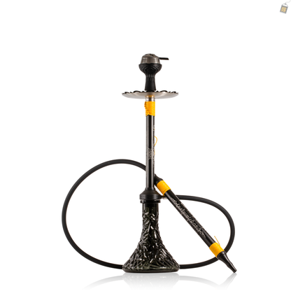 El Bomber Titan Hookah - Yellow Stem / Black Base