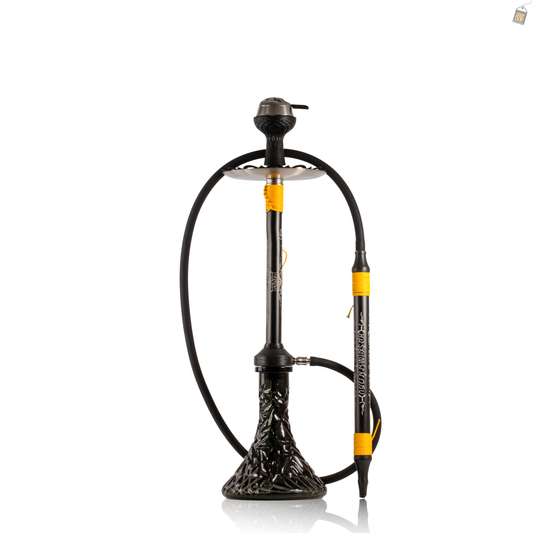 El Bomber Titan Hookah - Yellow Stem / Black Base