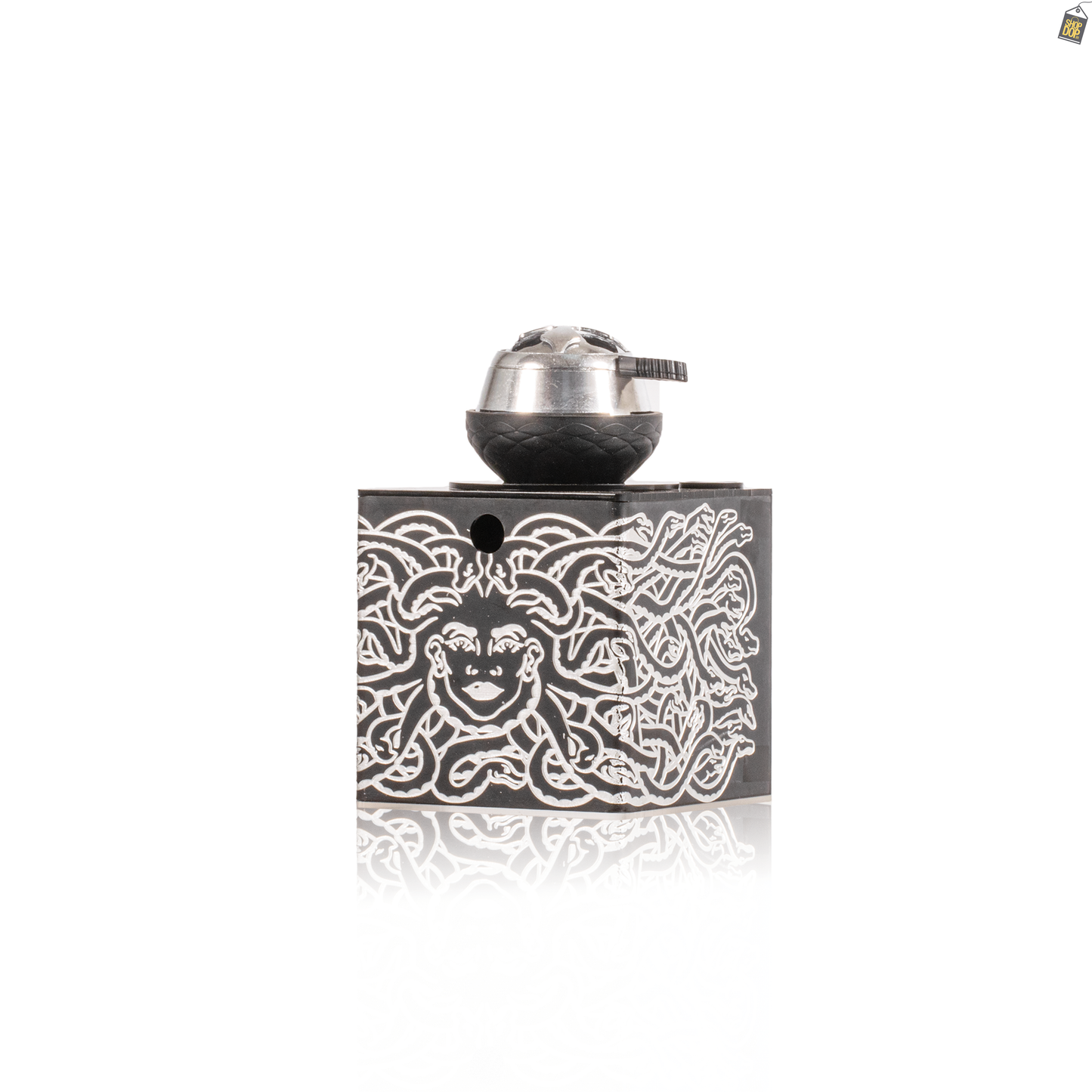 Enigma Acrylic Box Hookah - Black / Silver