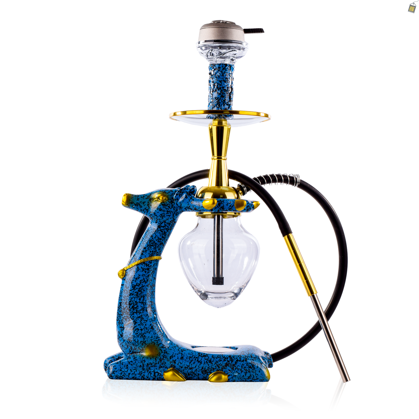 Fawn Hookah with LED Light - Blue