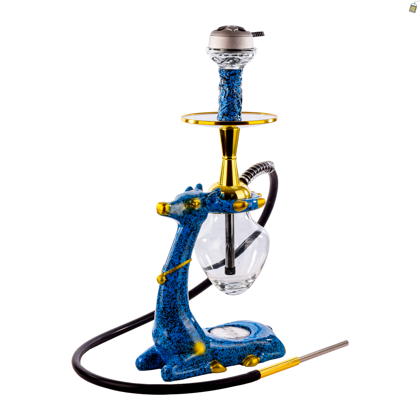 Fawn Hookah with LED Light - Blue