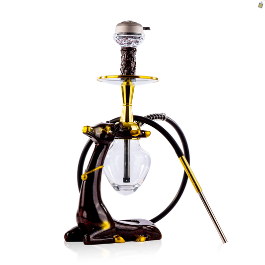 Fawn Hookah with LED Light - Red
